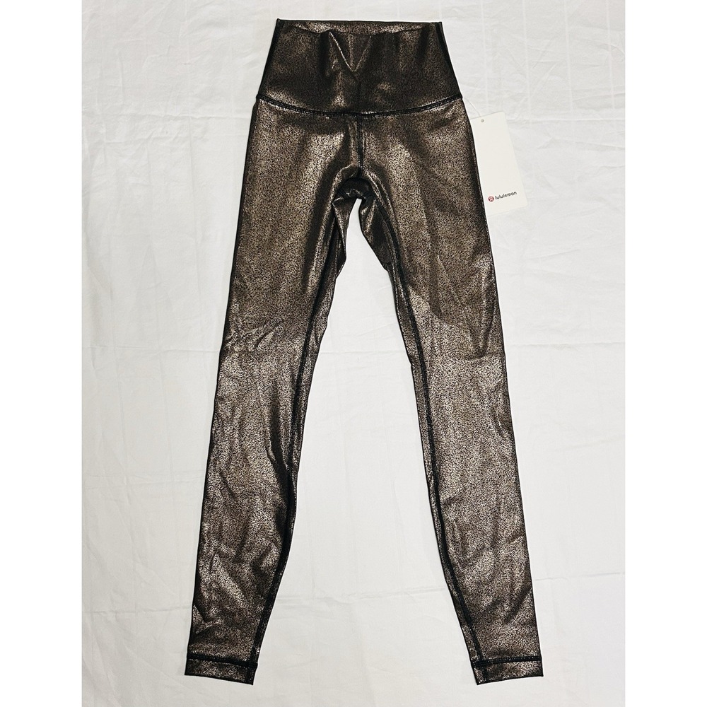 Lululemon Wunder Under HR Foil Leggings High Rise 28" Inseam Size 0